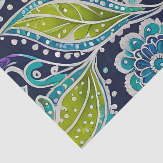 Farbiges Batik-Kunstpapier Seidenpapier (Ausschnitt)