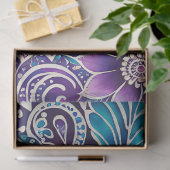 Farbiges Batik-Kunstpapier Seidenpapier (Geschenk)