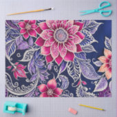 Farbiges Batik-Kunstpapier Seidenpapier (Basteln)
