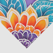 Farbiges Batik-Kunstpapier Seidenpapier (Ausschnitt)