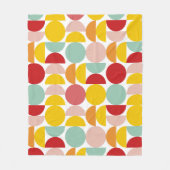 Farbiges Bauhaus Fleecedecke (Vorderseite)