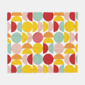 Farbiges Bauhaus Fleecedecke (Vorderseite (Horizontal))