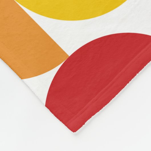 Farbiges Bauhaus Fleecedecke (Ecke)