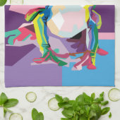 Farbiges Baum Frog Portrait Küchentuch (Gefaltet)