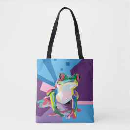 Farbiges Baum Frog Portrait Tasche