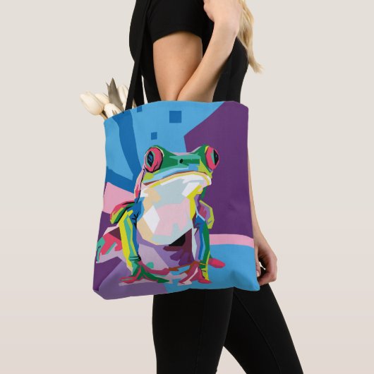 Farbiges Baum Frog Portrait Tasche (Von Nahem)