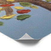 Farbiges Baumposter Poster (Ecke)