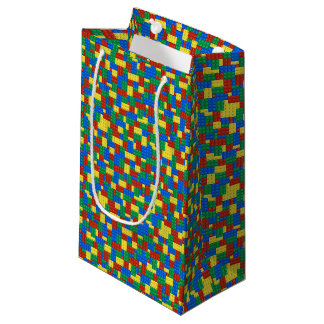Farbiges Baustein-Spielzeugblock-Muster Kleine Geschenktüte