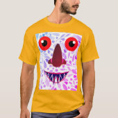 Farbiges Beängstigend Ghost-T - Shirt-Design T-Shirt (Vorderseite)