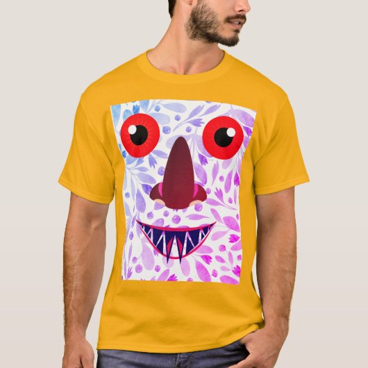 Farbiges Beängstigend Ghost-T - Shirt-Design T-Shirt (Vorderseite)