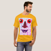 Farbiges Beängstigend Ghost-T - Shirt-Design T-Shirt (Vorne ganz)