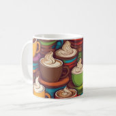 Farbiges Bechermuster Kaffeetasse (Vorderseite Links)