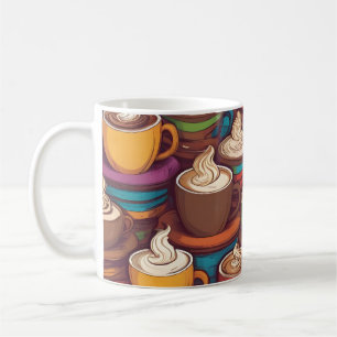 Farbiges Bechermuster Kaffeetasse