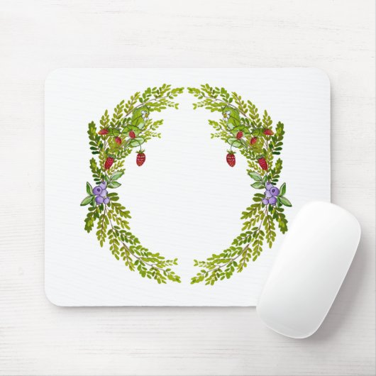 Farbiges Beerenmuster Mousepad (Mit Mouse)