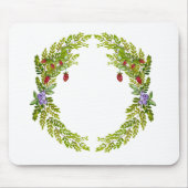 Farbiges Beerenmuster Mousepad (Vorne)