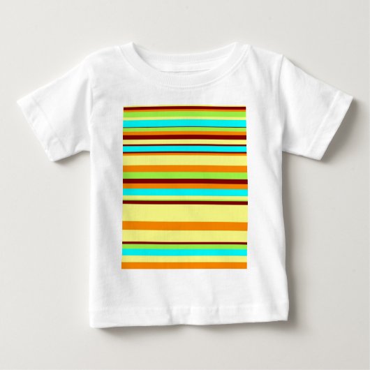 Farbiges, benutzerdefiniertes Designermuster Baby T-shirt (Vorderseite)