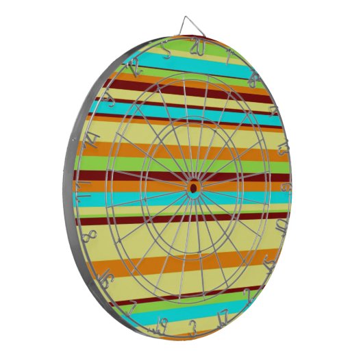 Farbiges, benutzerdefiniertes Designermuster Dartscheibe (Vorderseite Links)