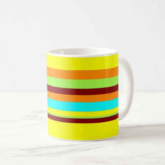 Farbiges, benutzerdefiniertes Designermuster Kaffeetasse (VorderseiteRechts)