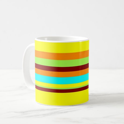 Farbiges, benutzerdefiniertes Designermuster Kaffeetasse (Vorderseite Links)