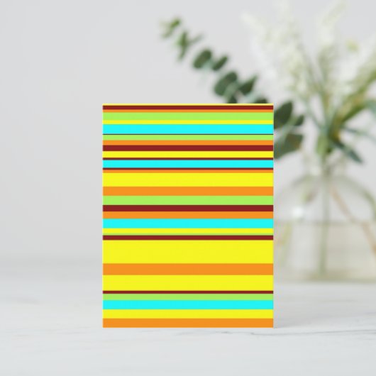 Farbiges, benutzerdefiniertes Designermuster Postkarte (Stehend Vorderseite)