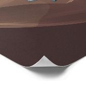 Farbiges Bettposter Poster (Ecke)