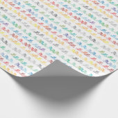 Farbiges Bikopapier Geschenkpapier (Ecke)