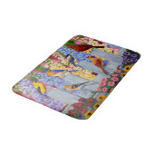 Farbiges Birds Garden Party Badematte (Schrägansicht)