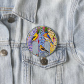 Farbiges Birds Garden Party Button (Beispiel)