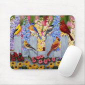 Farbiges Birds Garden Party Mousepad (Mit Mouse)