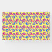 Farbiges Bitcoin-Muster Banner (Horizontal)