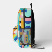 Farbiges Bitcoin-Muster Bedruckter Rucksack (Rechts)