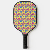 Farbiges Bitcoin-Muster Pickleball Schläger (Vorderseite)