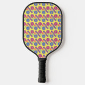 Farbiges Bitcoin-Muster Pickleball Schläger (Rückseite)