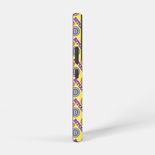 Farbiges Bitcoin-Muster Samsung Galaxy Hülle (Rechte Seite)