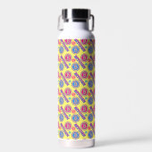 Farbiges Bitcoin-Muster Trinkflasche (Vorne)