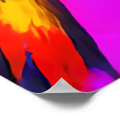 Farbiges bizarres Portrait | Art der AI Poster (Ecke)