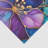 Farbiges Blatt Papier mit Blumenmuster (Ausschnitt)