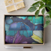 Farbiges Blatt Papier mit Blumenmuster (Geschenk)