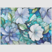 Farbiges Blatt Papier mit Blumenmuster (Vorderseite)