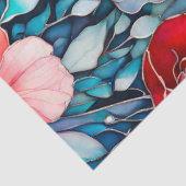 Farbiges Blatt Papier mit Blumenmuster (Ausschnitt)