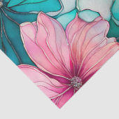 Farbiges Blatt Papier mit Blumenmuster (Ausschnitt)