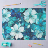 Farbiges Blatt Papier mit Blumenmuster (Basteln)