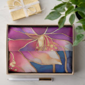 Farbiges Blatt Papier mit Blumenmuster (Geschenk)