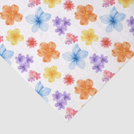 Farbiges Blatt Papier mit Blumenmuster (Ausschnitt)