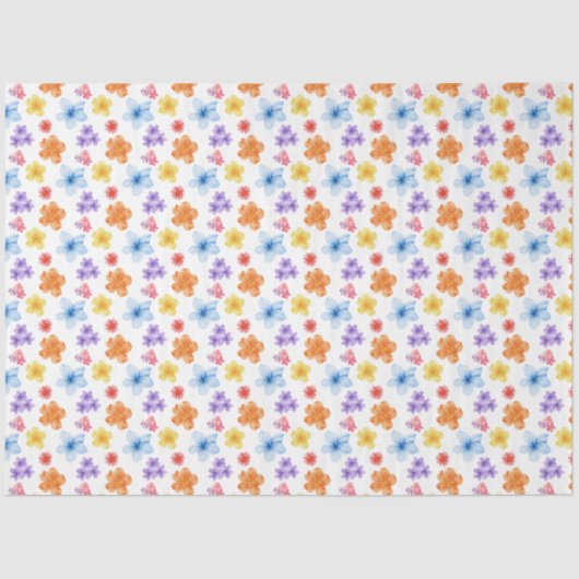 Farbiges Blatt Papier mit Blumenmuster (Vorderseite)