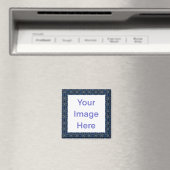 Farbiges Blau, fett geometrisch Magnet (In Situ (Geschirrspüler))