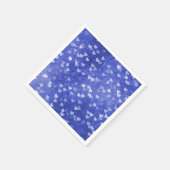 Farbiges blaues Herz Serviette (Ecke)
