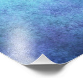 Farbiges blaues Lila Aquarellpapier Hintergrund Fotodruck (Ecke)