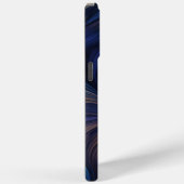 Farbiges blaues Muster Case-Mate iPhone Hülle (Rückseite / Rechts)