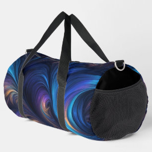 Farbiges blaues Muster Duffle Bag